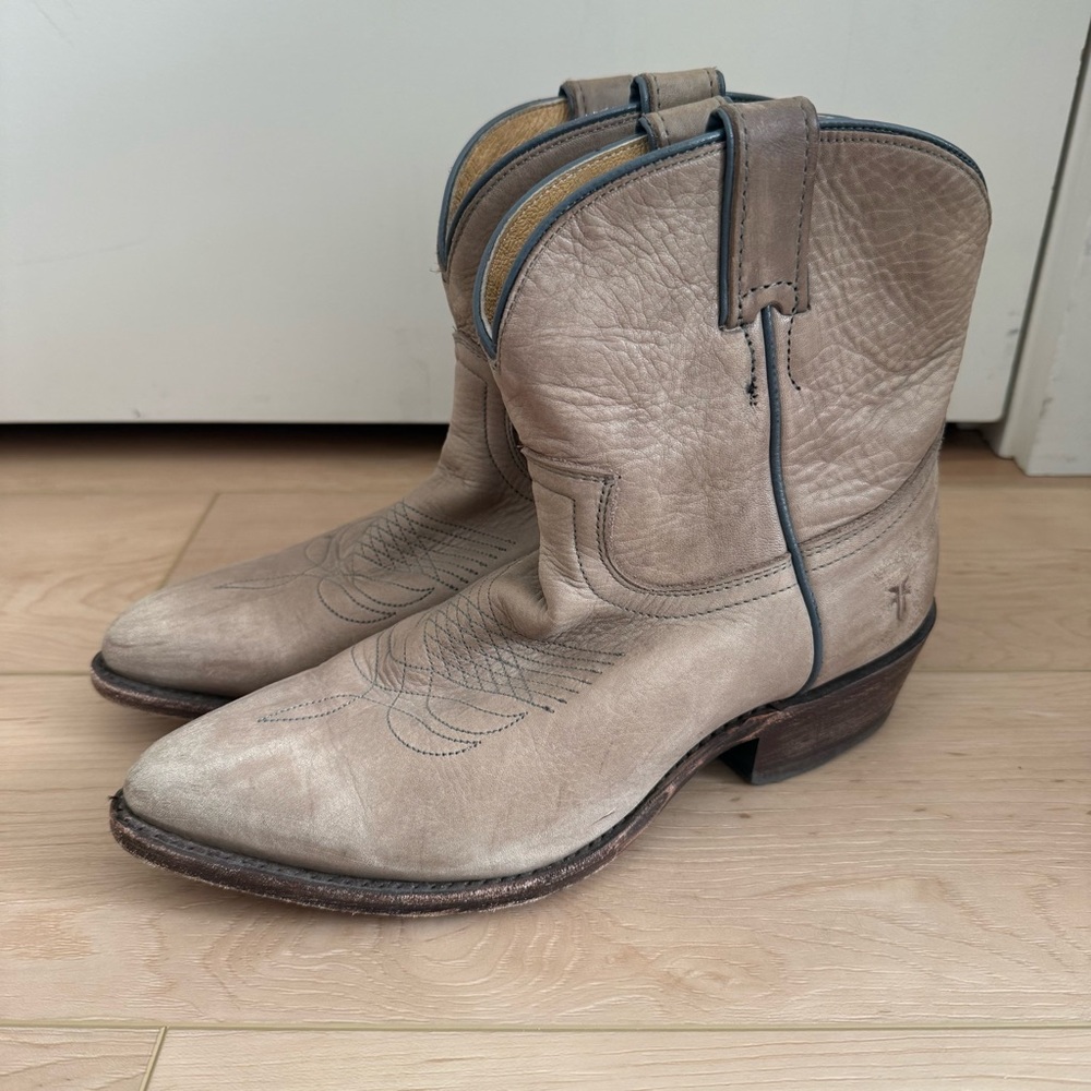 Frye Tan Ankle Boots